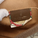 GUCCI GG Supreme Web Sherry Line Clutch Bag PVC Beige Gold 89 01 030 Auth ti3667-12