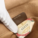 GUCCI GG Supreme Web Sherry Line Clutch Bag PVC Beige Gold 89 01 030 Auth ti3667-17