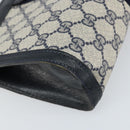 GUCCI GG Supreme Sherry Line Clutch Bag PVC Navy Red 64 01 001 Auth ti3668-11
