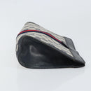GUCCI GG Supreme Sherry Line Clutch Bag PVC Navy Red 64 01 001 Auth ti3668-4