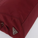 PRADA Hand Bag Nylon Red Auth ti3669-10