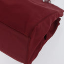 PRADA Hand Bag Nylon Red Auth ti3669-11