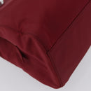 PRADA Hand Bag Nylon Red Auth ti3669-12