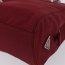 PRADA Hand Bag Nylon Red Auth ti3669-13