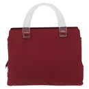 PRADA Hand Bag Nylon Red Auth ti3669-2