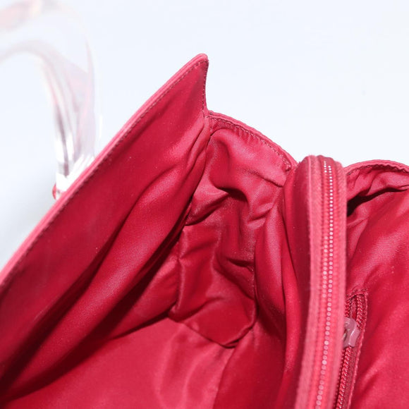 PRADA Hand Bag Nylon Red Auth ti3669