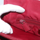PRADA Hand Bag Nylon Red Auth ti3669-22