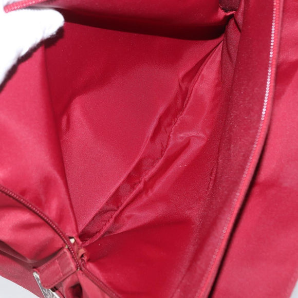 PRADA Hand Bag Nylon Red Auth ti3669
