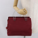 PRADA Hand Bag Nylon Red Auth ti3669-27