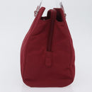 PRADA Hand Bag Nylon Red Auth ti3669-4