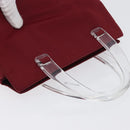 PRADA Hand Bag Nylon Red Auth ti3669-6