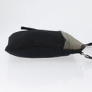 PRADA Sports Shoulder Bag Nylon Khaki Silver Auth ti3670-3