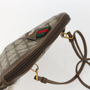 GUCCI GG Supreme Web Sherry Line Bag PVC Beige Red 904 02 047 Auth ti3671-6