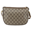 GUCCI GG Supreme Web Sherry Line Tasche PVC Beige Rot 89 02 032 Auth ti3672-3