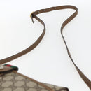GUCCI GG Supreme Web Sherry Line Tasche PVC Beige Rot 89 02 032 Auth ti3672-8