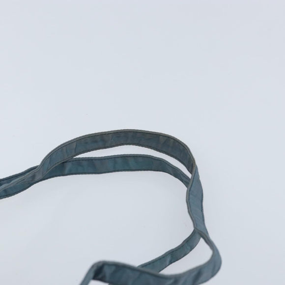 PRADA Backpack Nylon Baby Blue Silver Auth ti3674