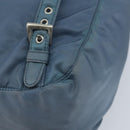 PRADA Backpack Nylon Baby Blue Silver Auth ti3674-18