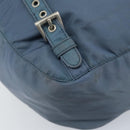 PRADA Backpack Nylon Baby Blue Silver Auth ti3674-19