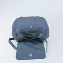 PRADA Backpack Nylon Baby Blue Silver Auth ti3674-9
