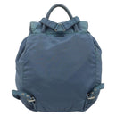 PRADA Backpack Nylon Baby Blue Silver Auth ti3674-2