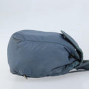 PRADA Backpack Nylon Baby Blue Silver Auth ti3674-3