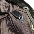 PRADA Backpack Nylon Khaki Silver Auth ti3677-26