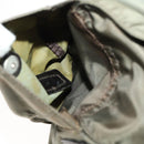 PRADA Backpack Nylon Khaki Silver Auth ti3677-29