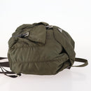 PRADA Backpack Nylon Khaki Silver Auth ti3677-3