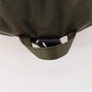 PRADA Backpack Nylon Khaki Silver Auth ti3677-7
