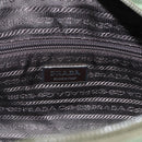 PRADA Umhängetasche Nylon Grün Silber Auth ti3679-18