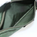 PRADA Umhängetasche Nylon Grün Silber Auth ti3679-24