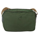 PRADA Umhängetasche Nylon Grün Silber Auth ti3679-2