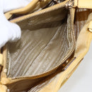 PRADA Tote Bag Nylon Yellow Gold Auth ti3680-24