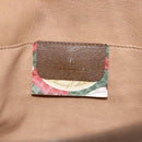 GUCCI GG Supreme Web Sherry Line Clutch Bag PVC Beige Gold 89 01 030 Auth ti3683-12