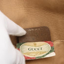 GUCCI GG Supreme Web Sherry Line Clutch Bag PVC Beige Gold 89 01 030 Auth ti3683-17