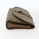 GUCCI GG Supreme Web Sherry Line Clutch Bag PVC Beige Gold 89 01 030 Auth ti3683-5