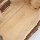 GUCCI GG Supreme Web Sherry Line Clutch Bag PVC Beige Gold 89 01 033 Auth ti3684-14