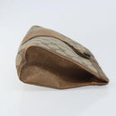 GUCCI GG Supreme Web Sherry Line Clutch Bag PVC Beige Gold 89 01 033 Auth ti3684-4
