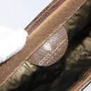 GUCCI GG Supreme Web Sherry Line Clutch Bag PVC Beige Red Auth ti3685-9