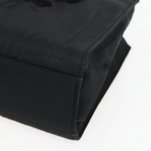 PRADA Hand Bag Nylon Black Auth ti3686