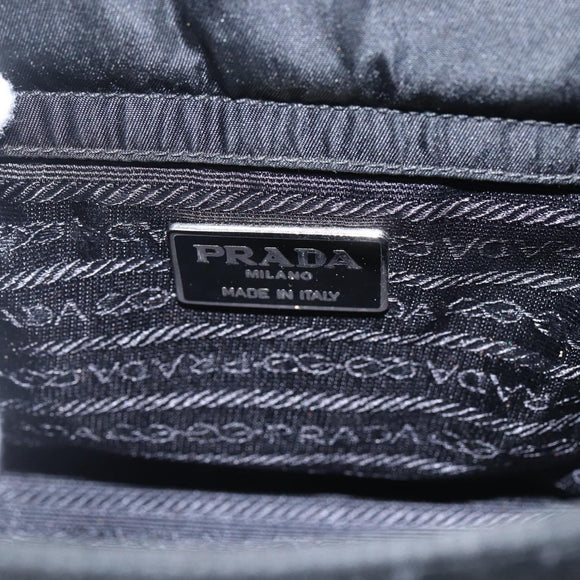 PRADA Hand Bag Nylon Black Auth ti3686