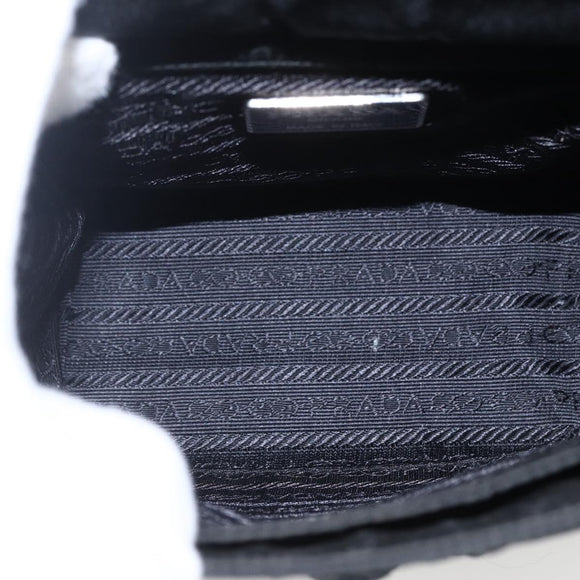 PRADA Hand Bag Nylon Black Auth ti3686