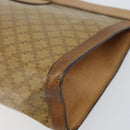 CELINE Macadam Canvas Clutch Bag PVC Beige Auth ti3691-8