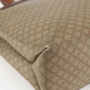 CELINE Macadam Canvas Tote Bag PVC Beige Gold Auth ti3692-11