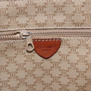 CELINE Macadam Canvas Tote Bag PVC Beige Gold Auth ti3692-14
