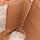 CELINE Macadam Canvas Tote Bag PVC Beige Gold Auth ti3692-16
