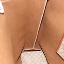 CELINE Macadam Canvas Tote Bag PVC Beige Gold Auth ti3692-17