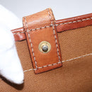 CELINE Macadam Canvas Tote Bag PVC Beige Gold Auth ti3692-18