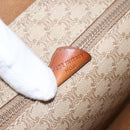 CELINE Macadam Canvas Tote Bag PVC Beige Gold Auth ti3692-21