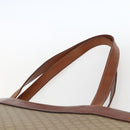 CELINE Macadam Canvas Tote Bag PVC Beige Gold Auth ti3692-8